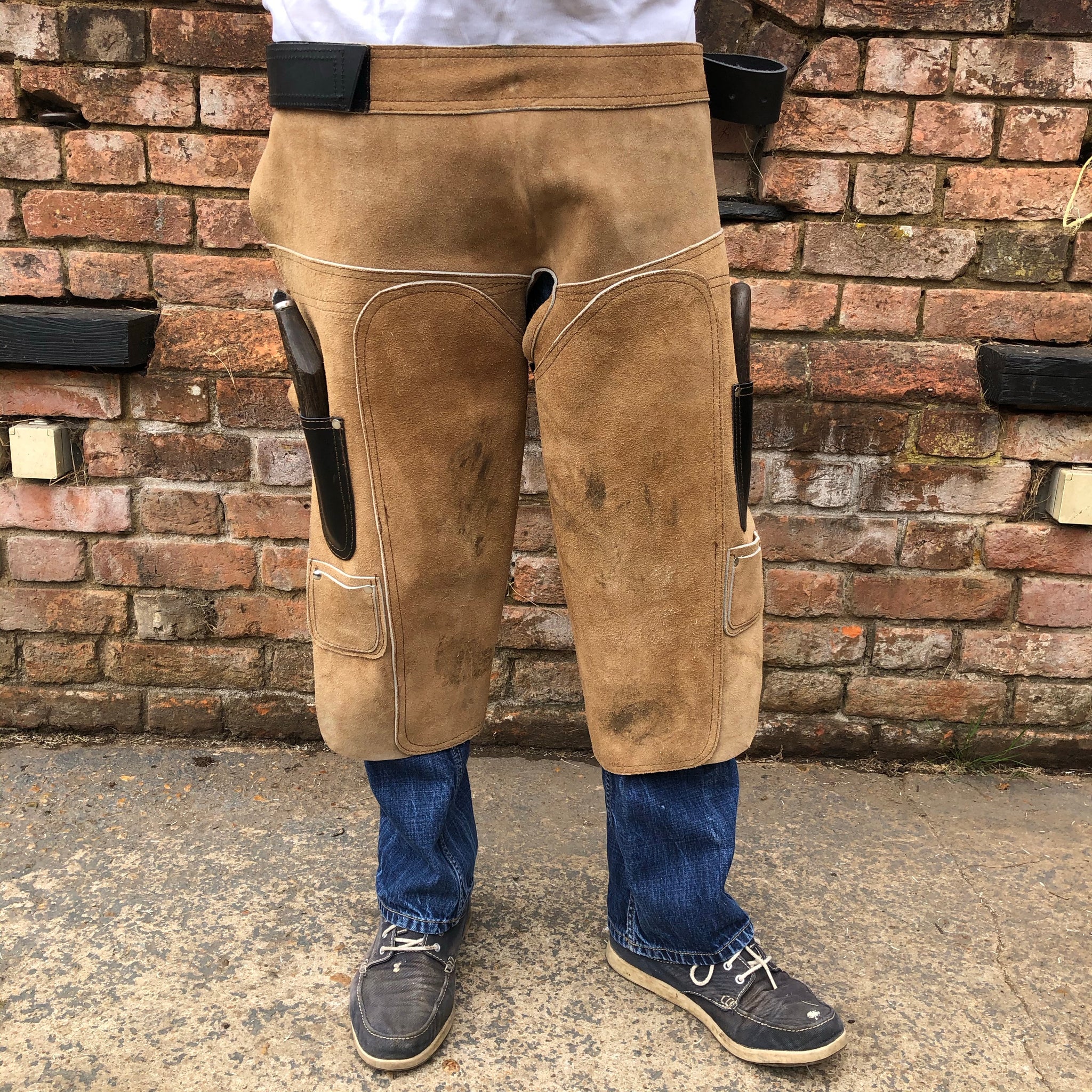 Leather farrier chaps sale